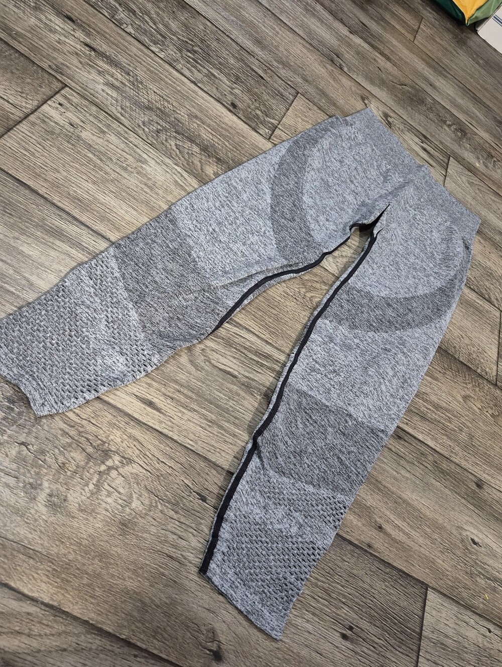 Victorias Secret Pink Womens Gray Speckled Seamless Leggings (Size Medium)